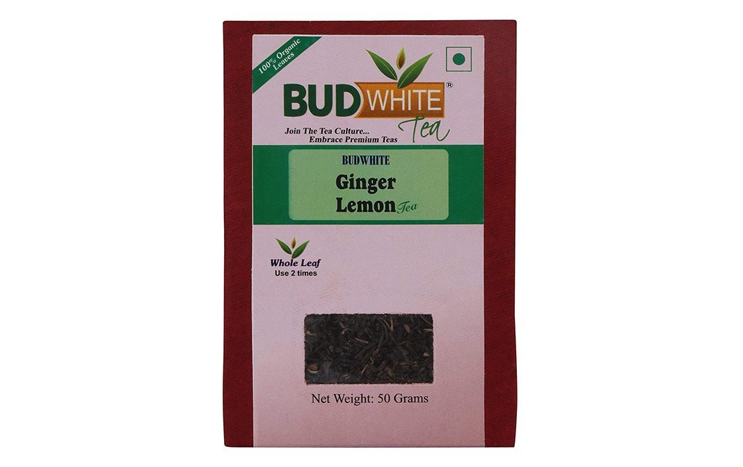 Bud White Ginger Lemon tea    Box  50 grams